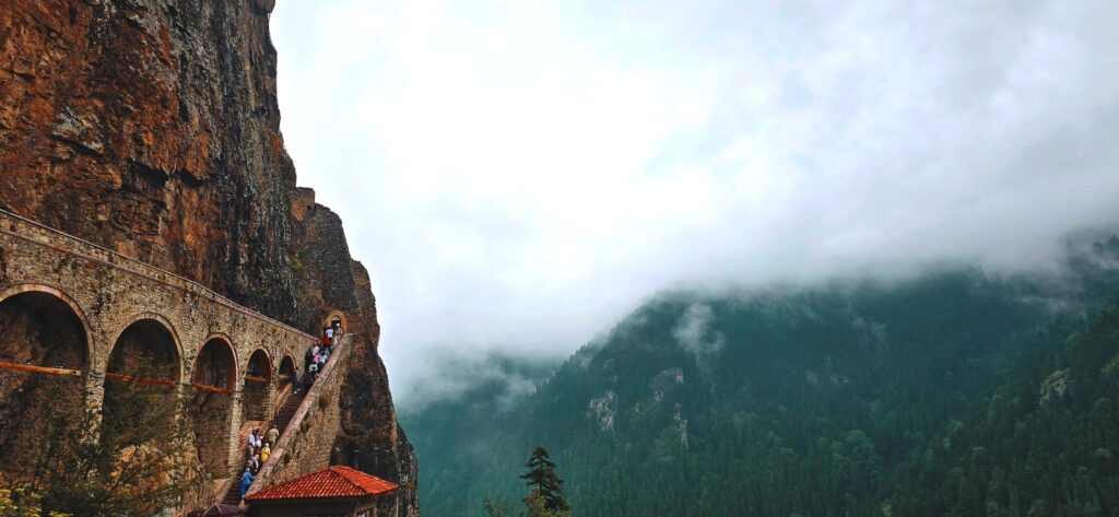The path to Sumela Monastery